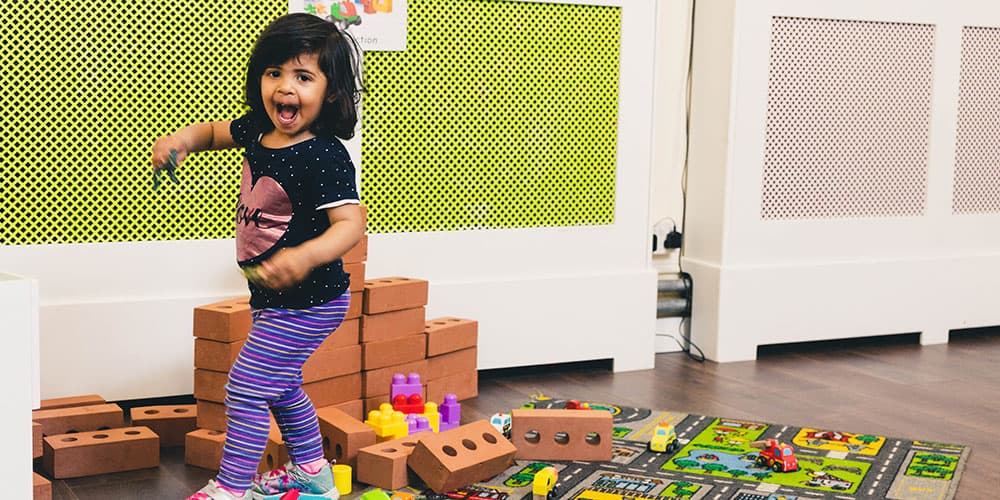 Children at play in the nursery
