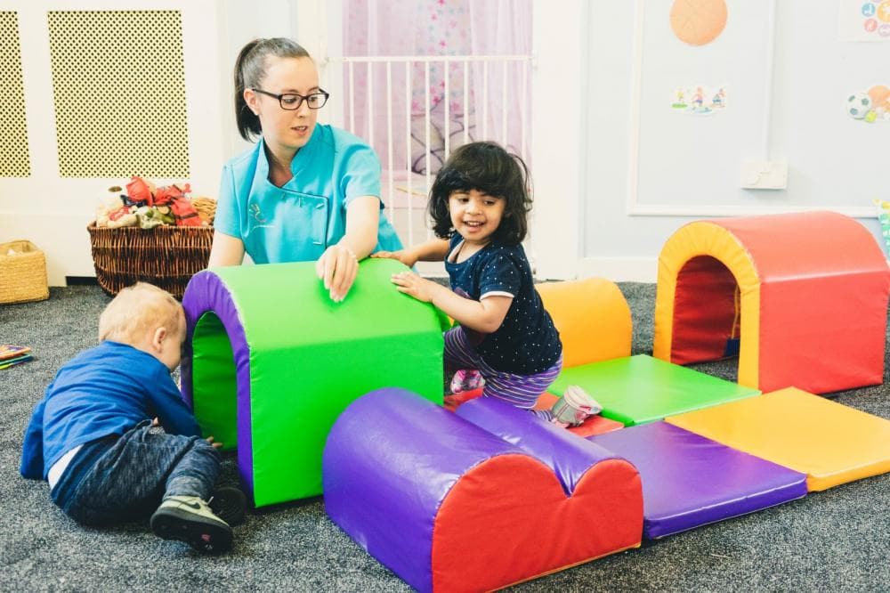 Bright, colourful nursery room